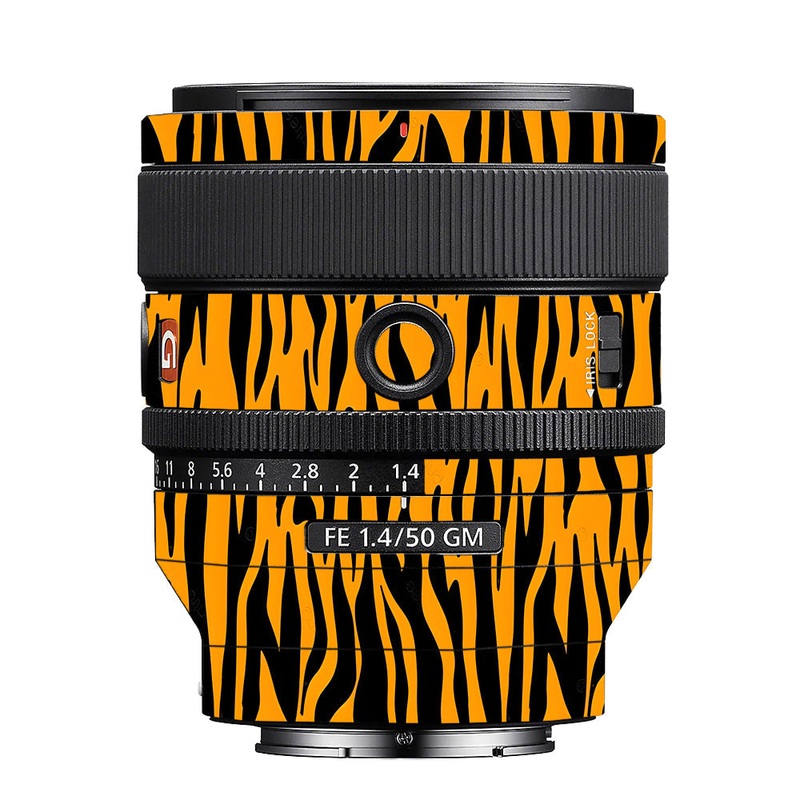 Savanna Tiger Stripes Sony 50mm 1.4 Camera Lens Skin