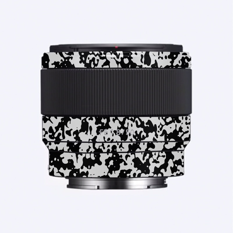Snow Camo Sony 50mm 1.8 Camera Lens Skin