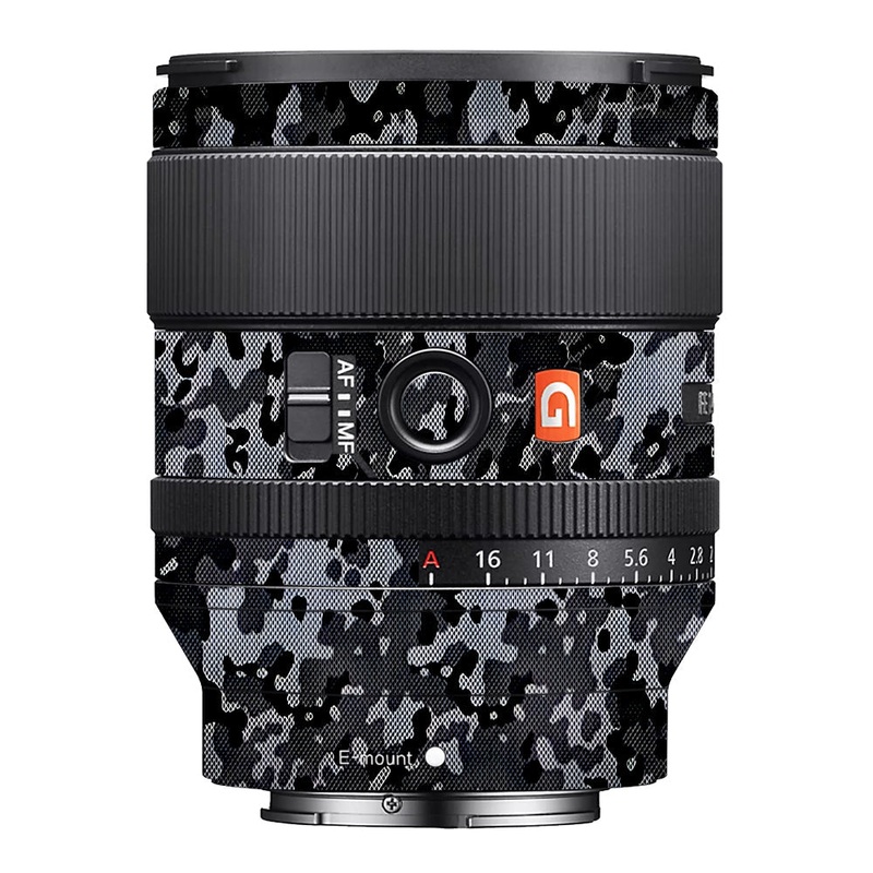 Stealth Grey Camo Sony 35mm 1.4 Camera Lens Skin