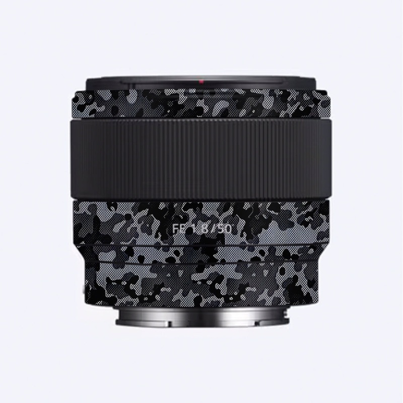 Stealth Grey Camo Sony 50mm 1.8 Camera Lens Skin