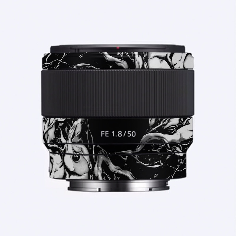 Venom Black Sony 50mm 1.8 Camera Lens Skin