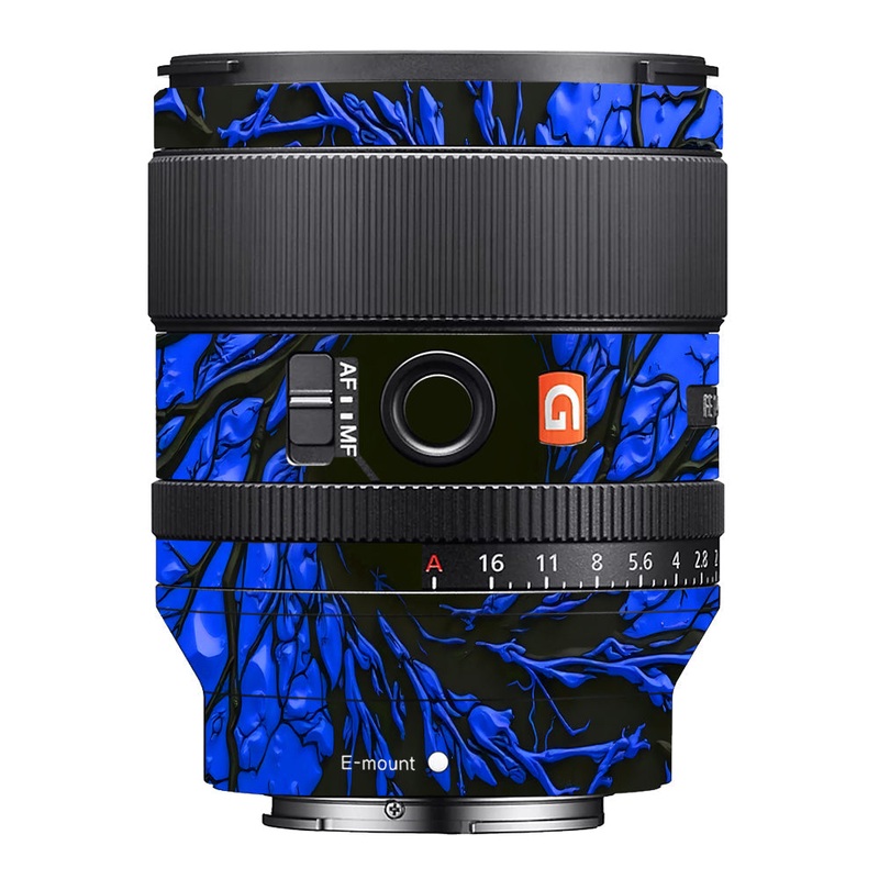 Venom Blue Sony 35mm 1.4 Camera Lens Skin