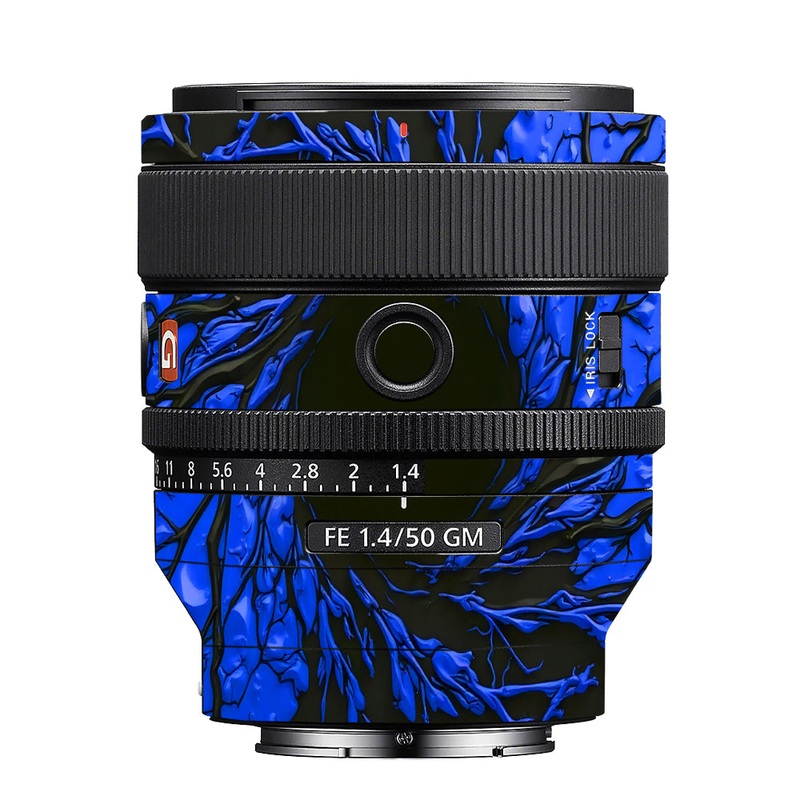 Venom Blue Sony 50mm 1.4 Camera Lens Skin