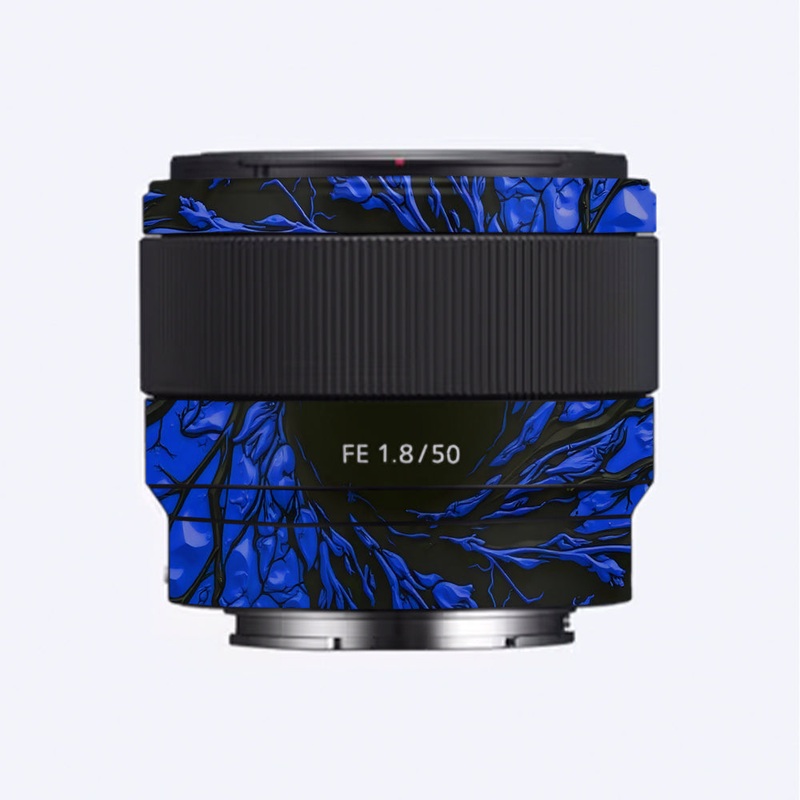 Venom Blue Sony 50mm 1.8 Camera Lens Skin