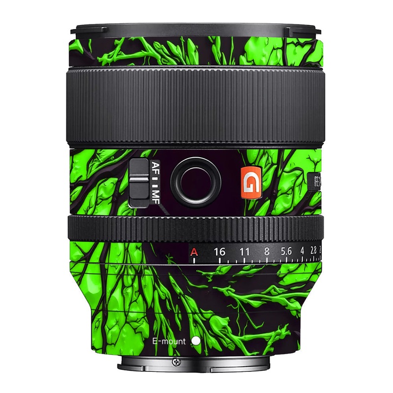 Venom Green Sony 35mm 1.4 Camera Lens Skin