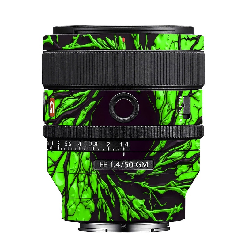 Venom Green Sony 50mm 1.4 Camera Lens Skin