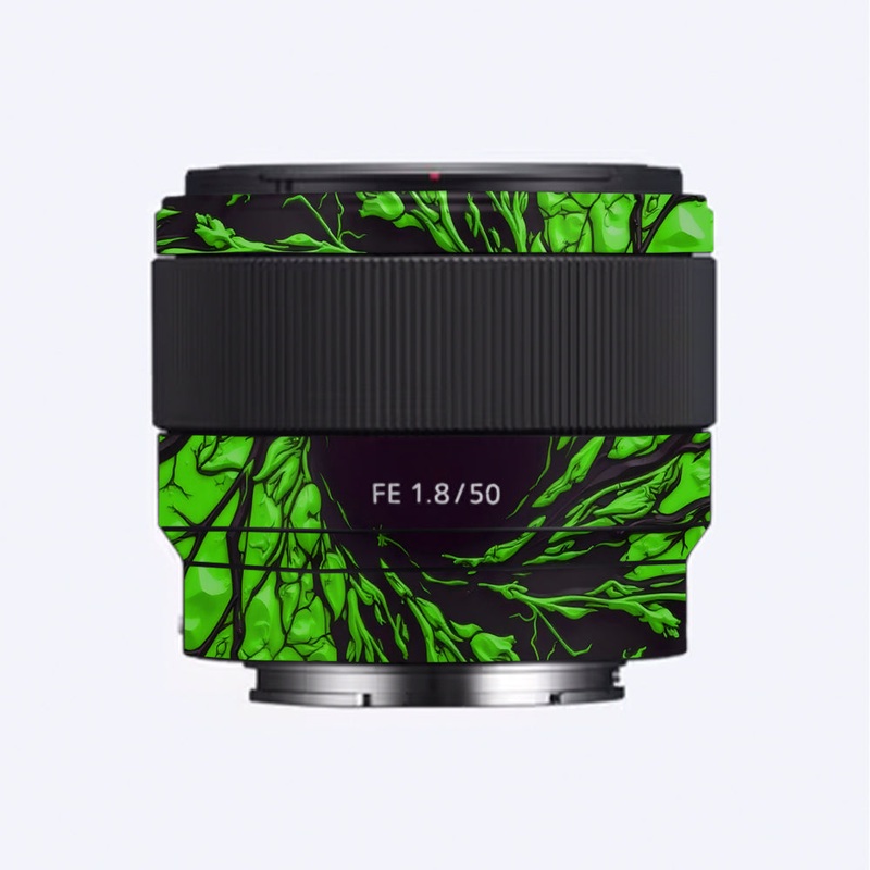 Venom Green Sony 50mm 1.8 Camera Lens Skin