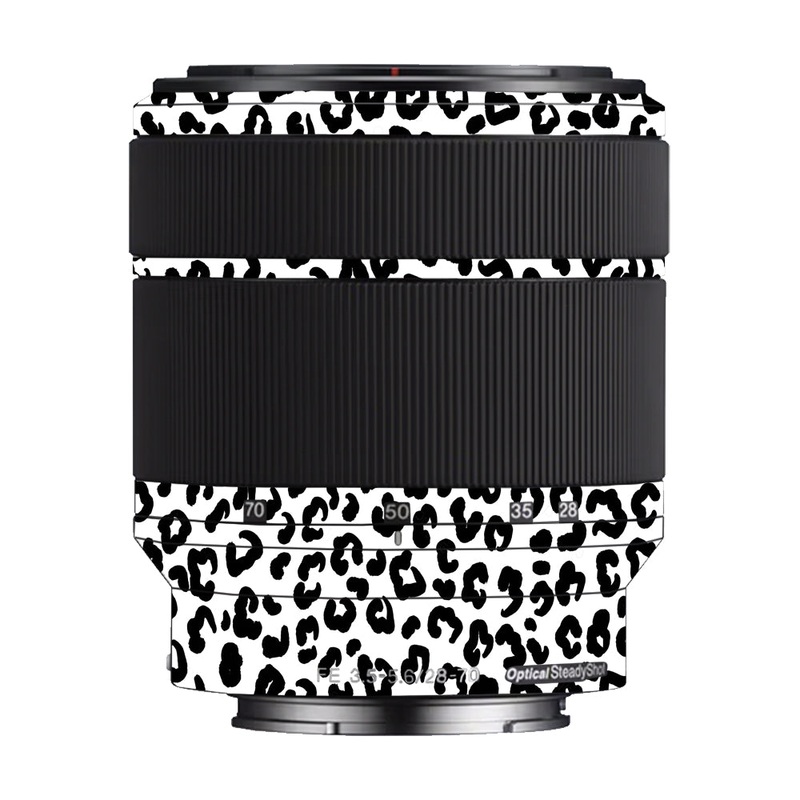 White Leopard Sony 28-70mm Camera Lens Skin