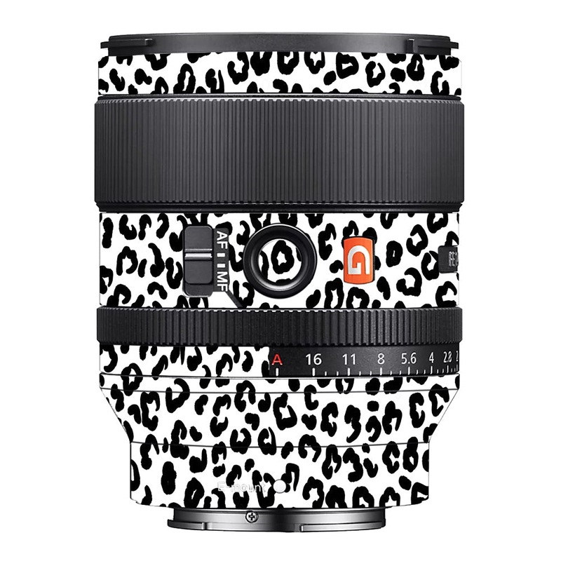 White Leopard Sony 35mm 1.4 Camera Lens Skin