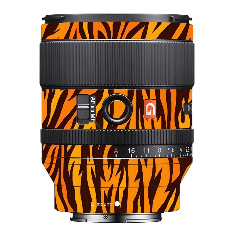 Wild Tiger Stripes Sony 35mm 1.4 Camera Lens Skin