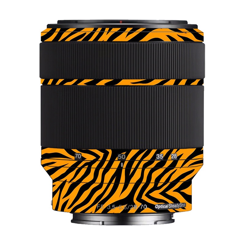 Zebra Gold Pattern Sony 28-70mm Camera Lens Skin