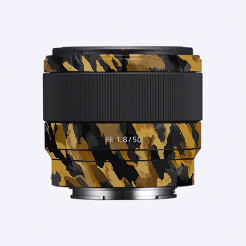 Camo Tiger Blend Sony 50mm 1.8 Camera Lens Skin