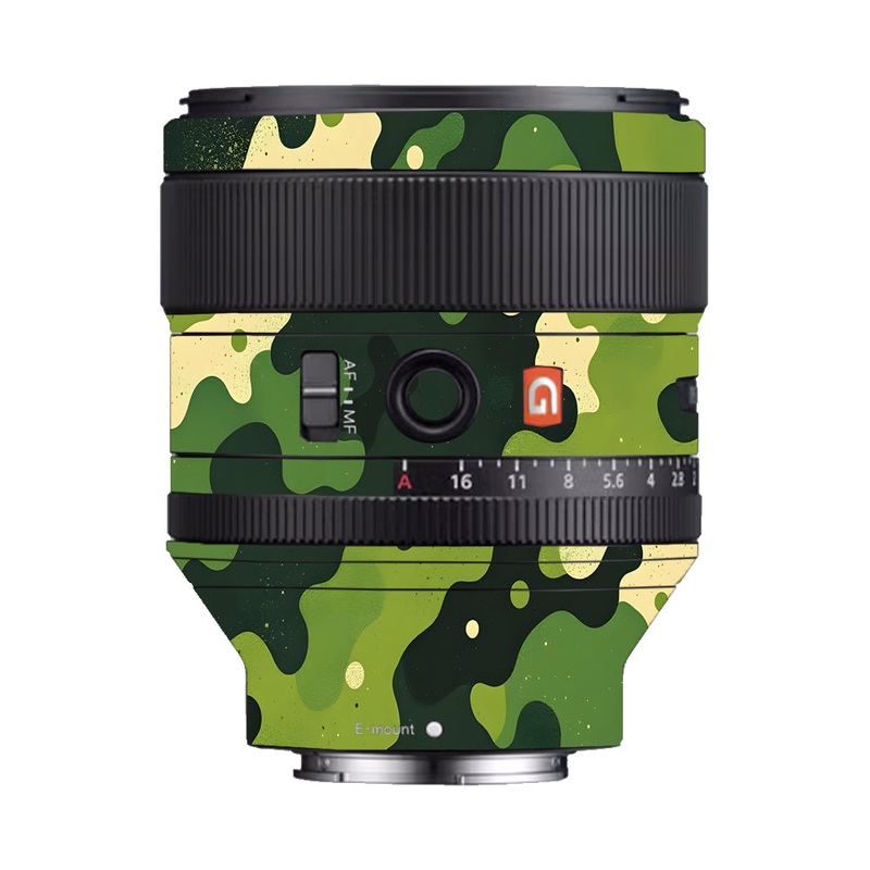 Camouflage Pattern Sony 85mm 1.4 Camera Lens Skin