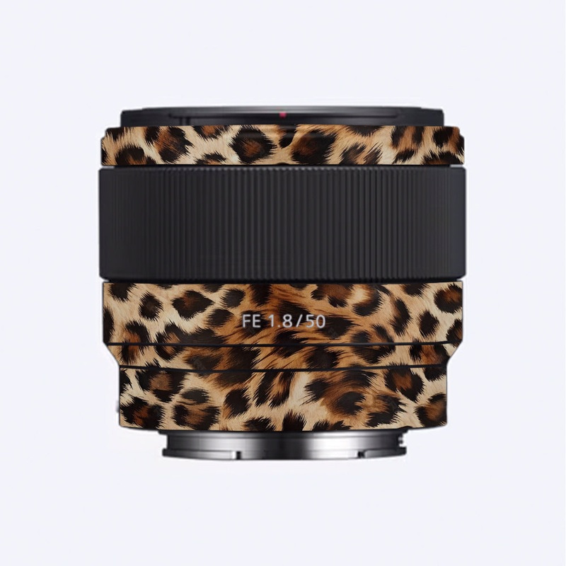 Classic Leopard Spots Sony 50mm 1.8 Camera Lens Skin