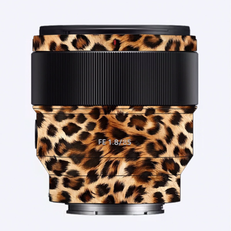 Classic Leopard Spots Sony 85mm 1.8 Camera Lens Skin