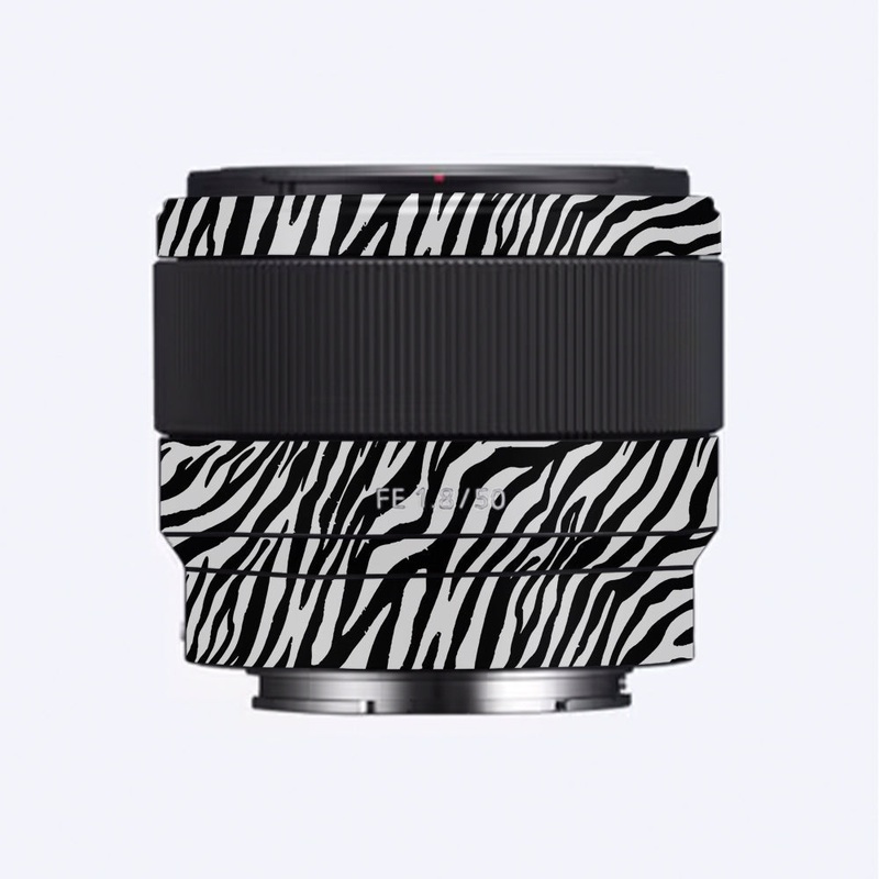 Classic Zebra Stripes Sony 50mm 1.8 Camera Lens Skin
