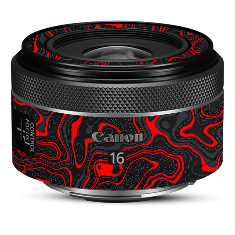 Crimson Waves Canon 16mm Camera Lens Skin