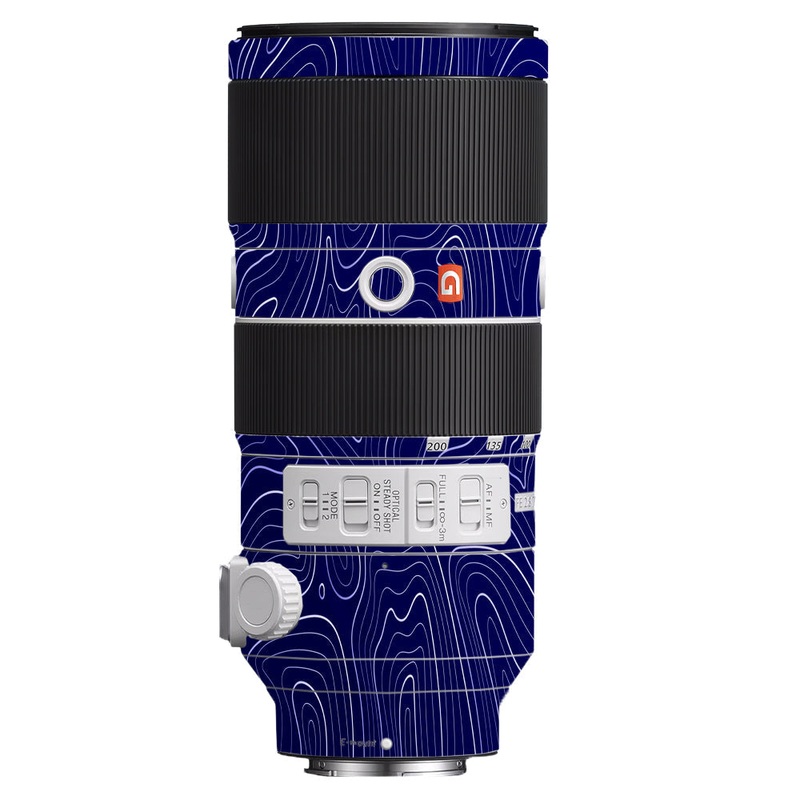 Deep Blue Contour Sony 70-200mm Camera Lens Skin