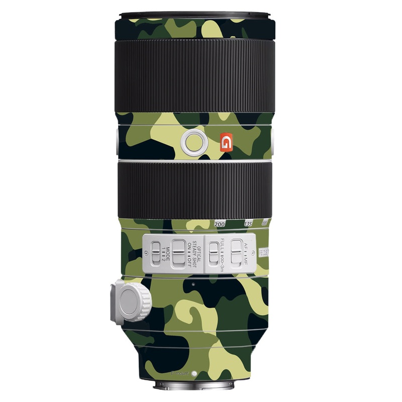 Forest Green Camo Sony 70-200mm Camera Lens Skin
