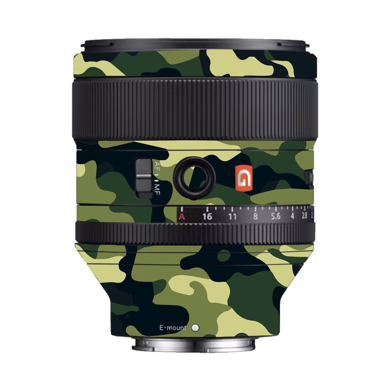 Forest Green Camo Sony 85mm 1.4 Camera Lens Skin