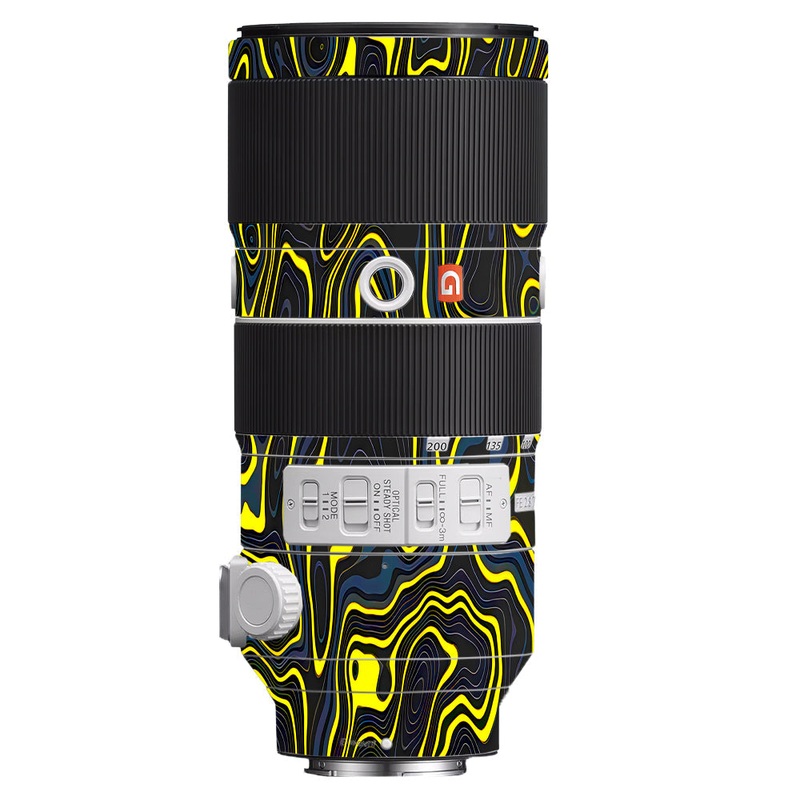 Neon Lava Contours Sony 70-200mm Camera Lens Skin