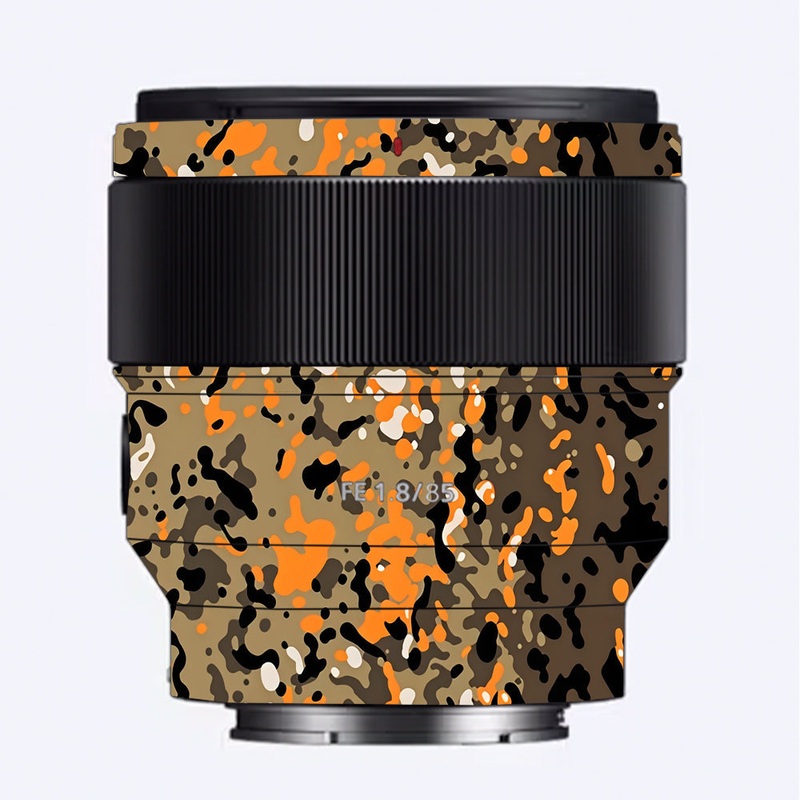 Orange Brown Spot  Sony 85mm 1.8 Camera Lens Skin