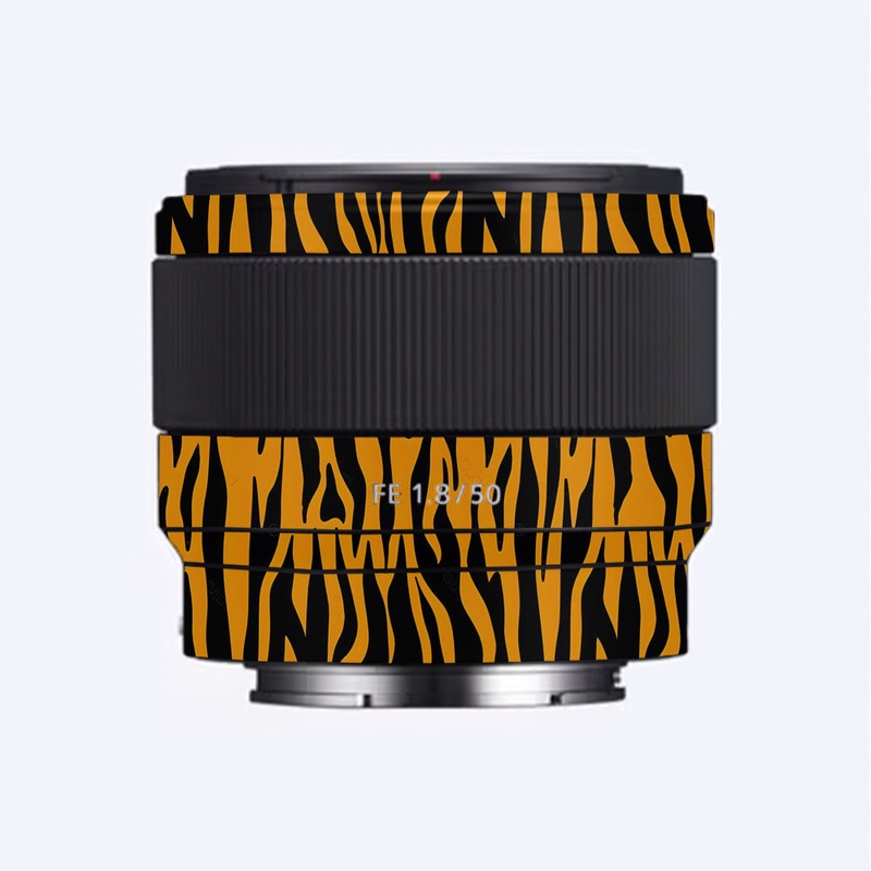 Savanna Tiger Stripes Sony 50mm 1.8 Camera Lens Skin