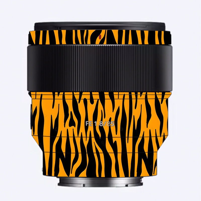 Savanna Tiger Stripes Sony 85mm 1.8 Camera Lens Skin