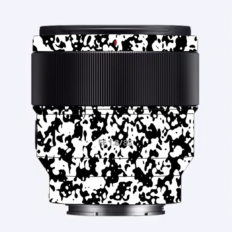 Snow Camo Sony 85mm 1.8 Camera Lens Skin