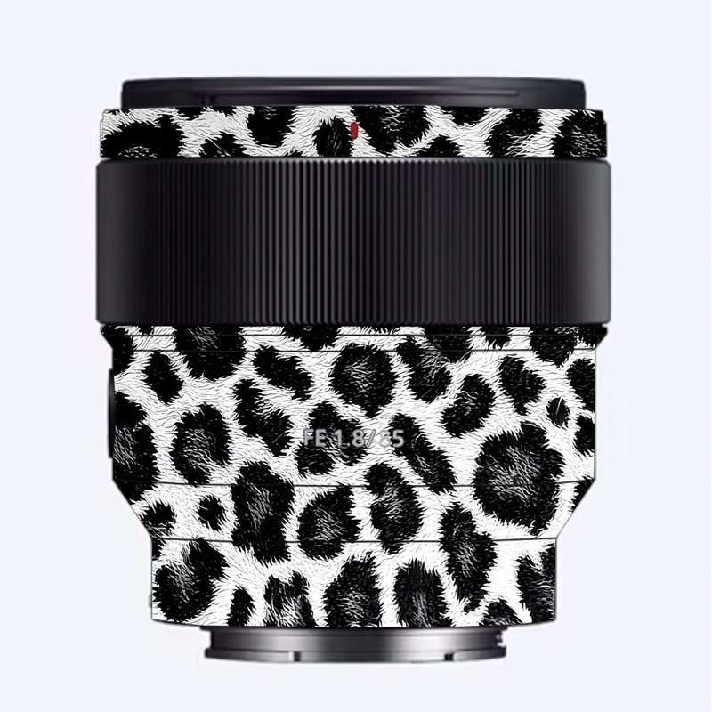 Snow Leopard Spots Sony 85mm 1.8 Camera Lens Skin