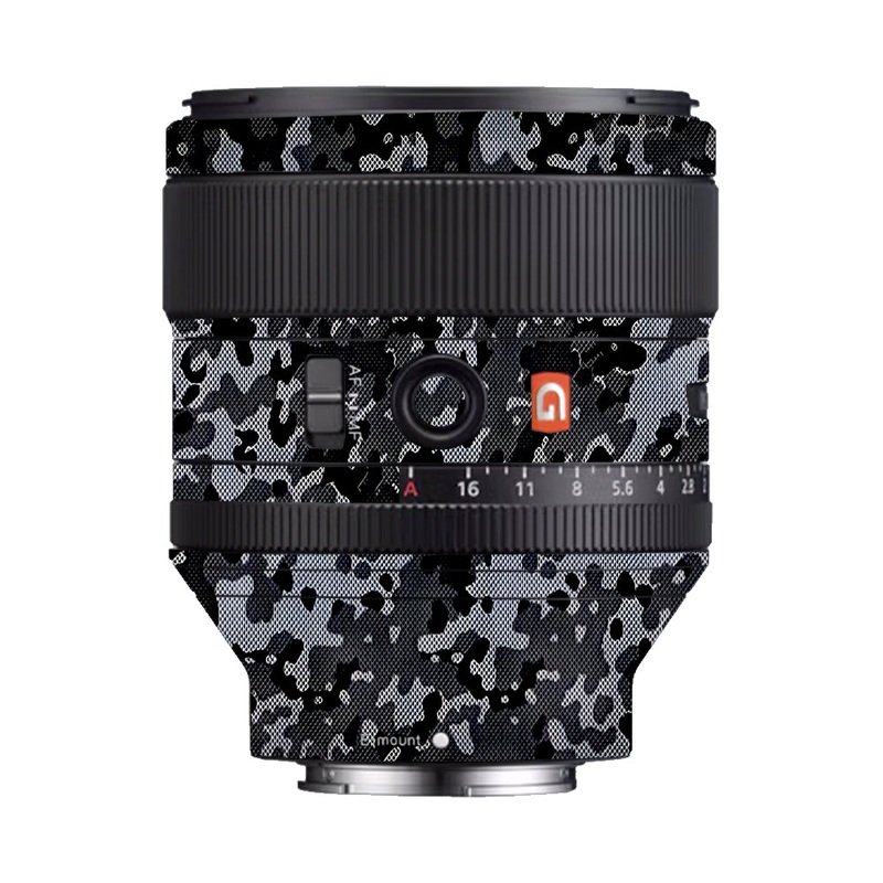 Stealth Grey Camo Sony 85mm 1.4 Camera Lens Skin