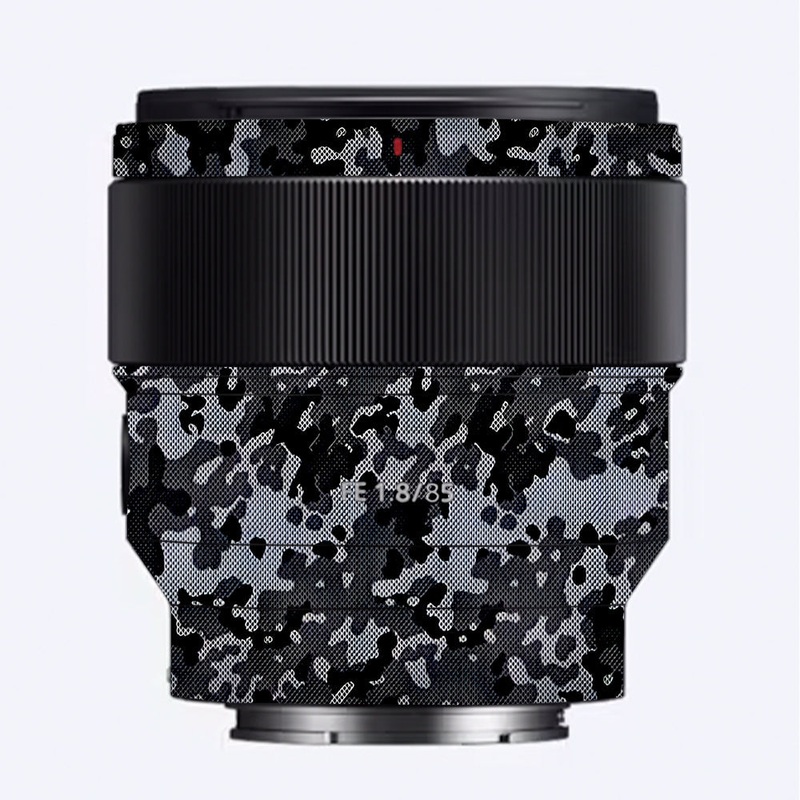 Stealth Grey Camo Sony 85mm 1.8 Camera Lens Skin