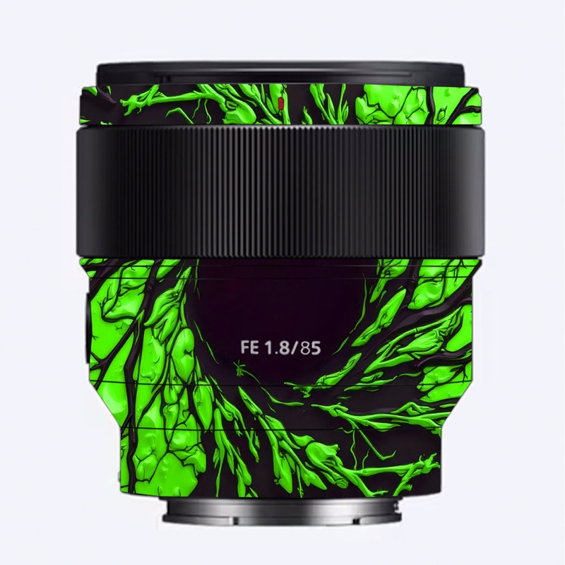 Venom Green Sony 85mm 1.8 Camera Lens Skin