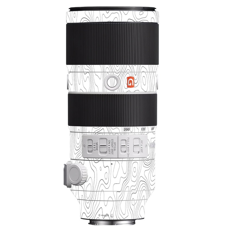 White Contour Design Sony 70-200mm Camera Lens Skin