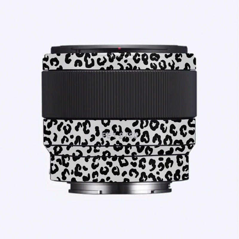 White Leopard Sony 50mm 1.8 Camera Lens Skin