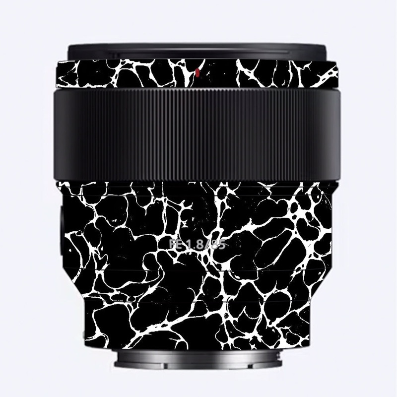 White Web Sony 85mm 1.8 Camera Lens Skin