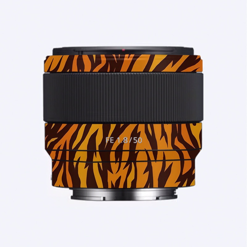 Wild Tiger Stripes Sony 50mm 1.8 Camera Lens Skin