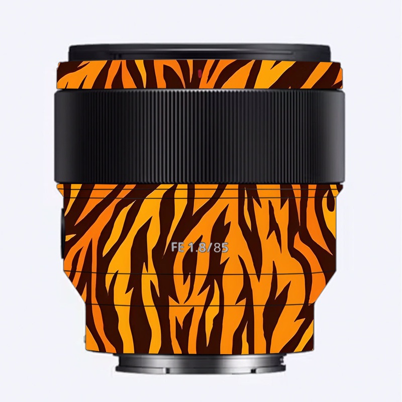 Wild Tiger Stripes Sony 85mm 1.8 Camera Lens Skin