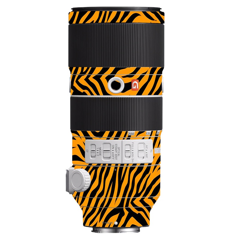 Zebra Gold Pattern Sony 70-200mm Camera Lens Skin