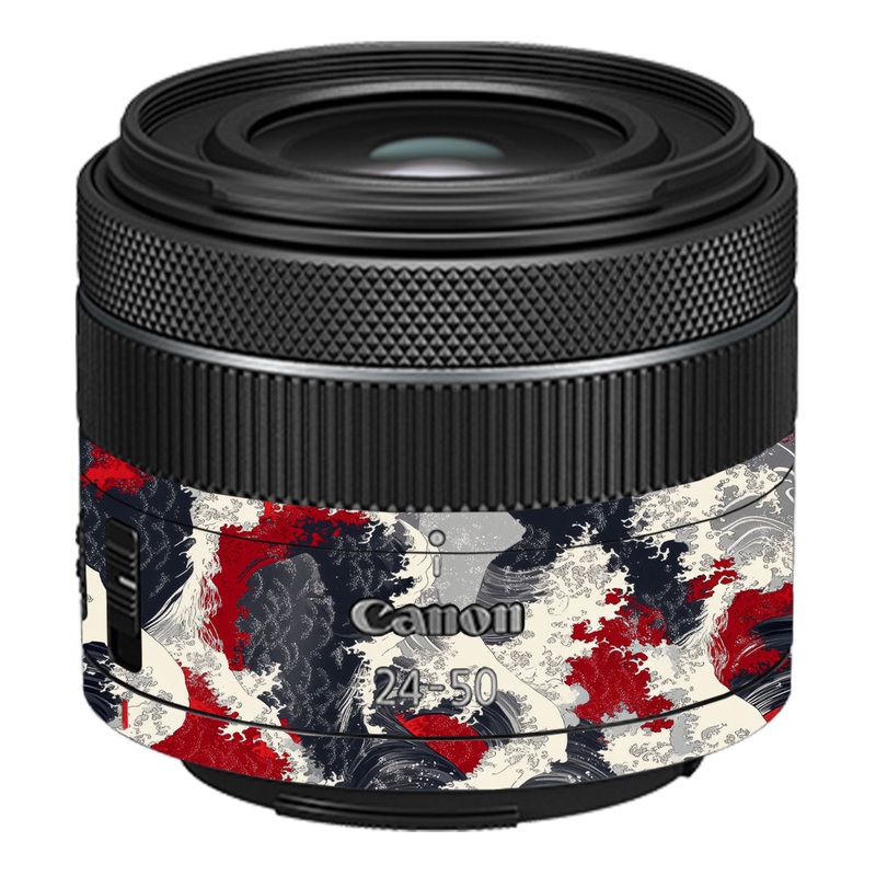 Abstract Waves Canon 24-50mm Camera Lens Skin