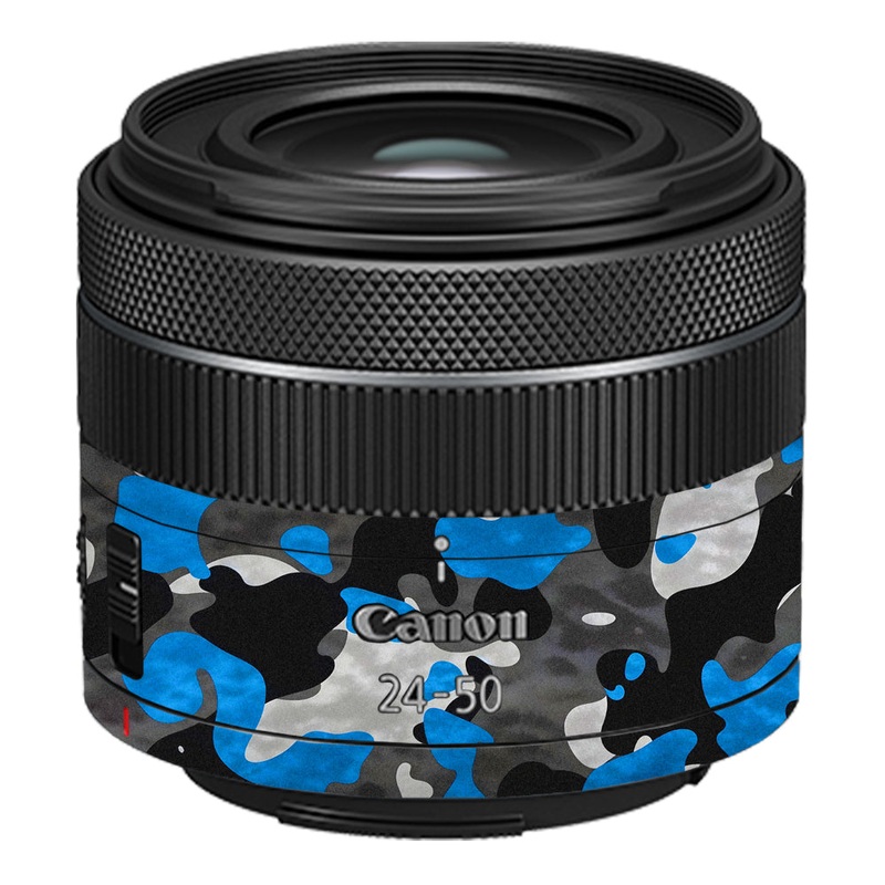 Blue Grey Camo Canon 24-50mm Camera Lens Skin