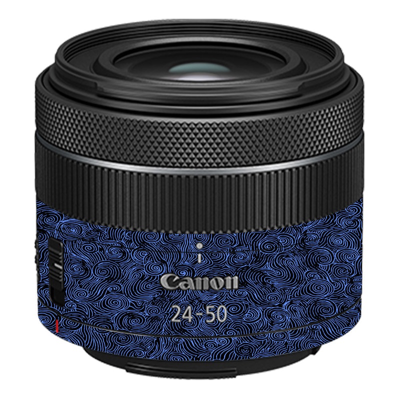 Blue Spirals Canon 24-50mm Camera Lens Skin