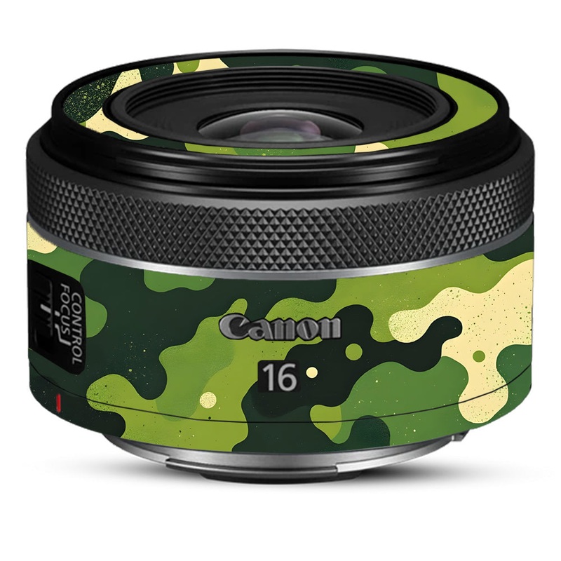 Camouflage Pattern Canon 16mm Camera Lens Skin