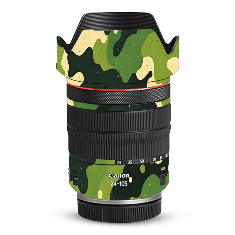 Camouflage Pattern Canon 24-105mm Camera Lens Skin