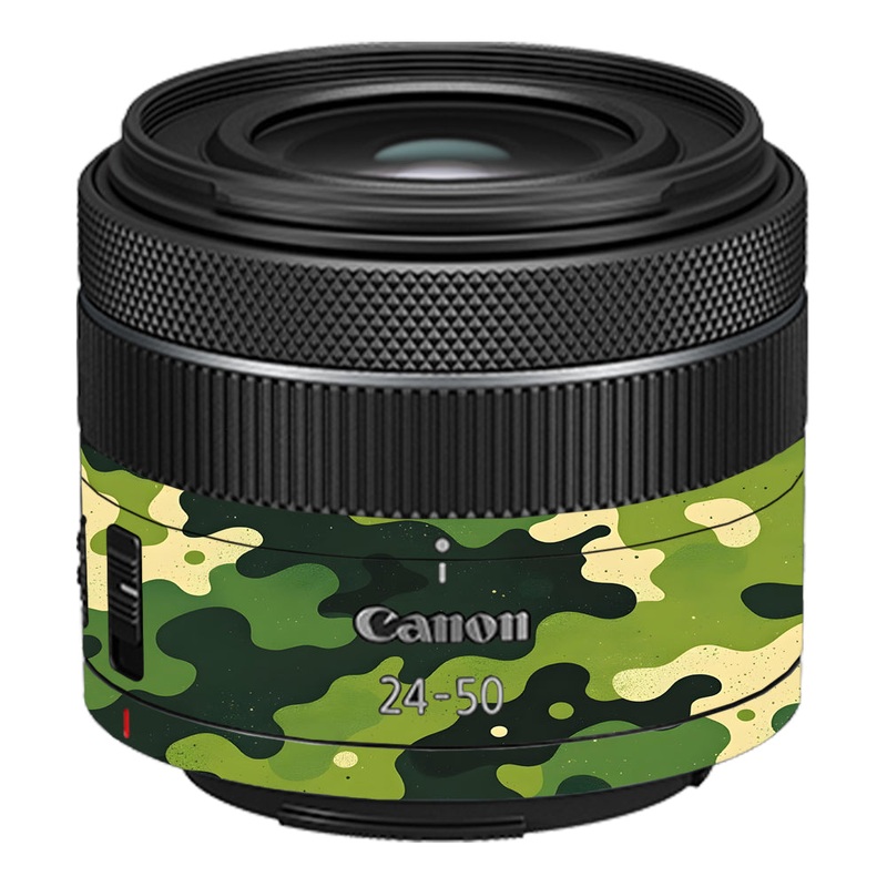 Camouflage Pattern Canon 24-50mm Camera Lens Skin