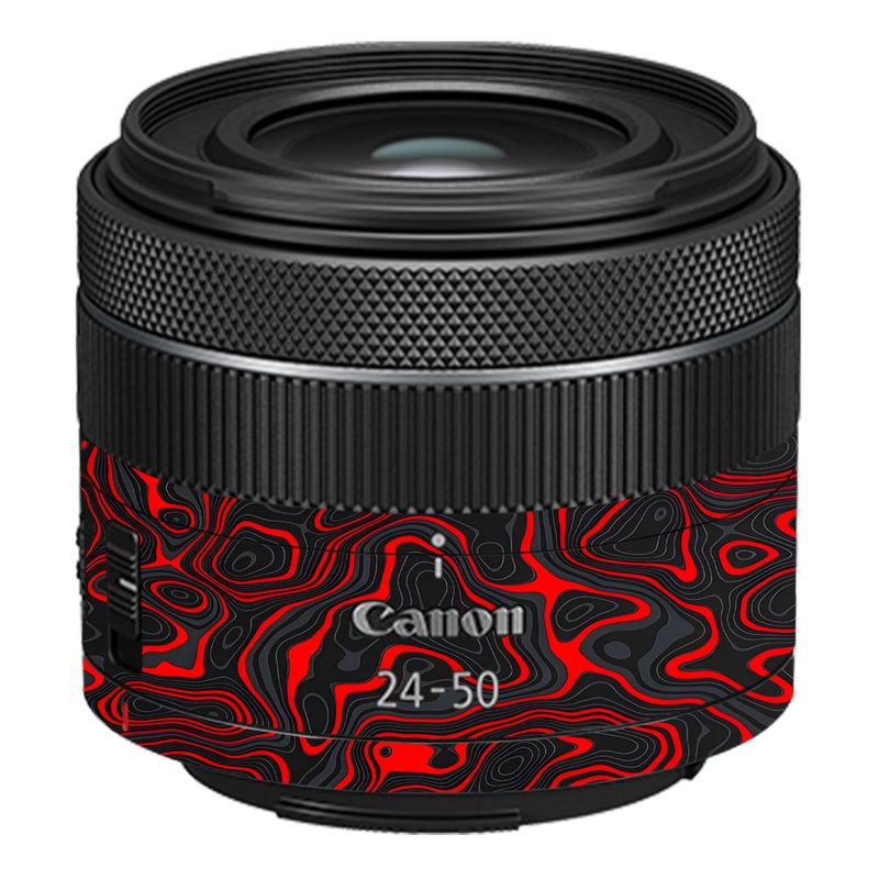 Crimson Waves Canon 24-50mm Camera Lens Skin