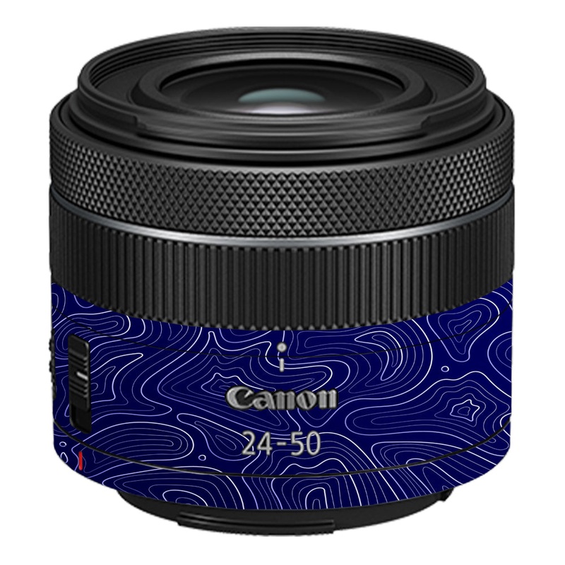 Deep Blue Contour Canon 24-50mm Camera Lens Skin