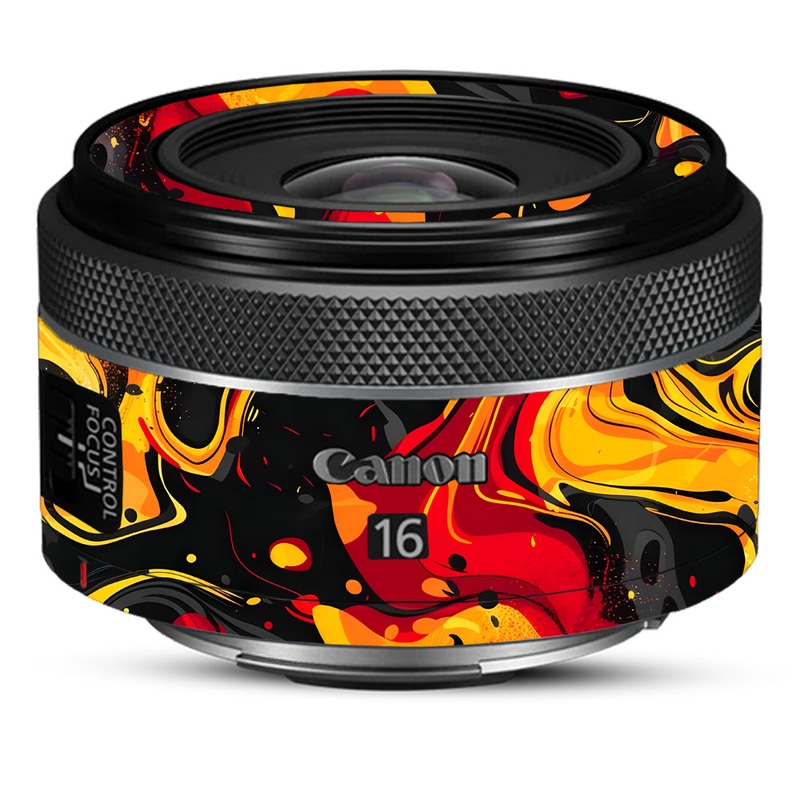 Lava Burst Canon 16mm Camera Lens Skin