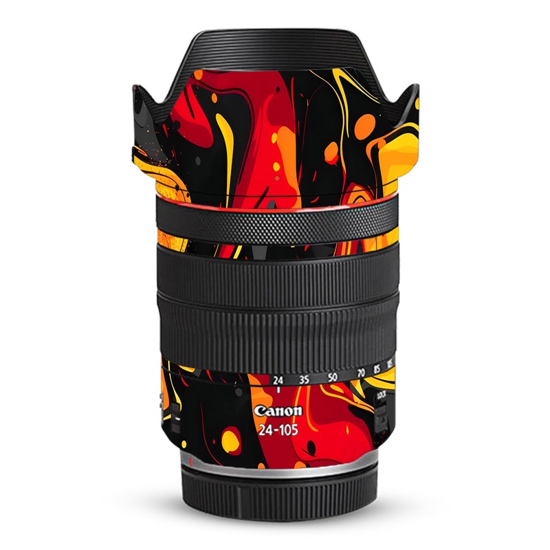 Lava Burst Canon 24-105mm Camera Lens Skin