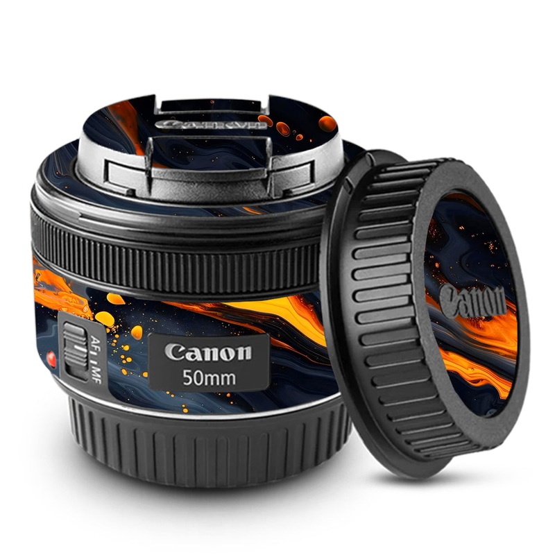 Lava Marble Canon 50mm Camera Lens Skin